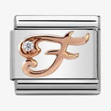 NOMINATION 'Letter F' Rose Gold 43031006