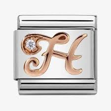 NOMINATION 'Letter H' Rose Gold 43031008