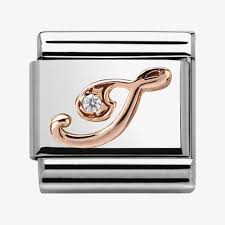 NOMINATION 'Letter I' Rose Gold 43031009