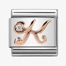 NOMINATION 'Letter K' Rose Gold 43031011