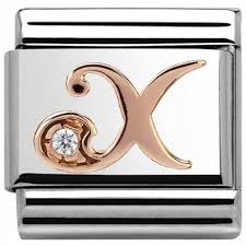 NOMINATION 'Letter X' Rose Gold 43031024