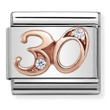 NOMINATION Number 30' Rose Gold 43031530