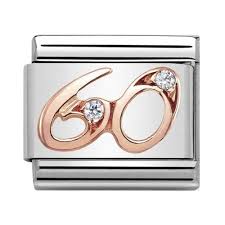 NOMINATION Number '60' Rose Gold 43031560