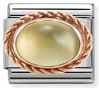 NOMINATION Oval 'Citrine' Rose Gold 43050737
