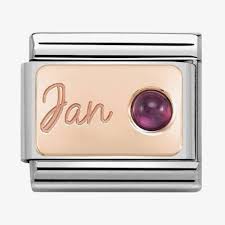 NOMINATION Month 'January' Rose Gold 43050801