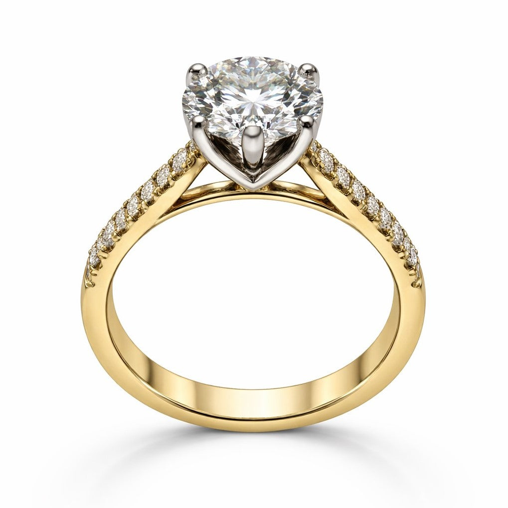 Yellow Gold Diamond Engagement Ring – Jim Hughes & Sons Jewellers