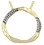 Australian Diamond 9ct Yellow Gold Argyle Diamond Circle Necklace