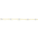9ct Yellow Gold Multi Baroque Pearl Bracelet