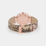 Cluse Triomphe Rose Gold Almond Python Strap Watch