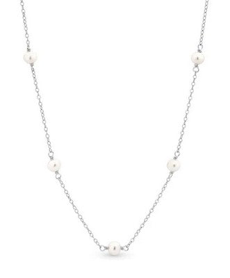 Ikecho Sterling Silver and Pearl Chain