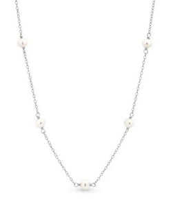 Ikecho Sterling Silver and Pearl Chain