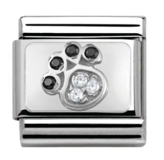 NOMINATION 'Cz Paw Print' Silver 33030414