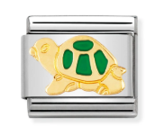 NOMINATION Enamel 'Green Turtle' Gold 03021212