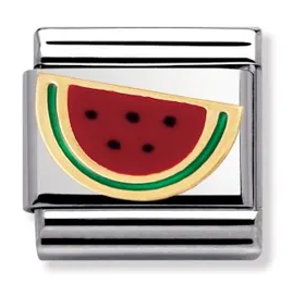 NOMINATION 'Watermelon' Gold & Enamel 03021514