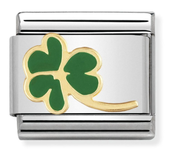 NOMINATION 'Clover' Enamel & Gold 03021423