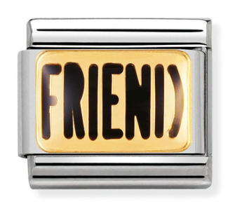 NOMINATION 'Friend' Enamel & Gold 03023203