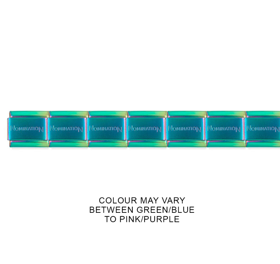 NOMINATION Stainless Steel Matte Iridescent PVD* Base Bracelet 030001/SI/037