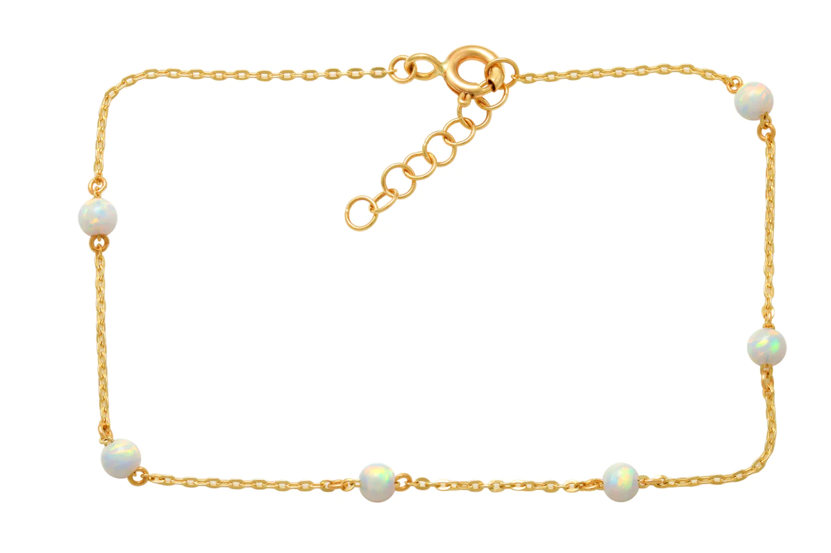 Yellow Gold Opal Bracelet