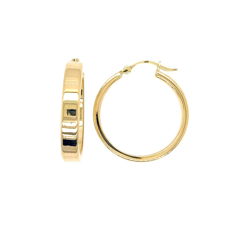 Yellow Gold Hoop Earrings