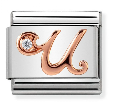 NOMINATION 'Letter U' Rose Gold 43031021