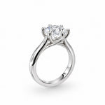Platinum Solitaire Diamond Engagement Ring. TDW 3.00ct