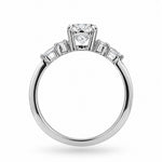 White Gold Oval, Round & Marquise Diamond Engagement Ring. TDW 1.40ct