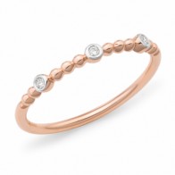 Rose and White Gold Diamond Ring