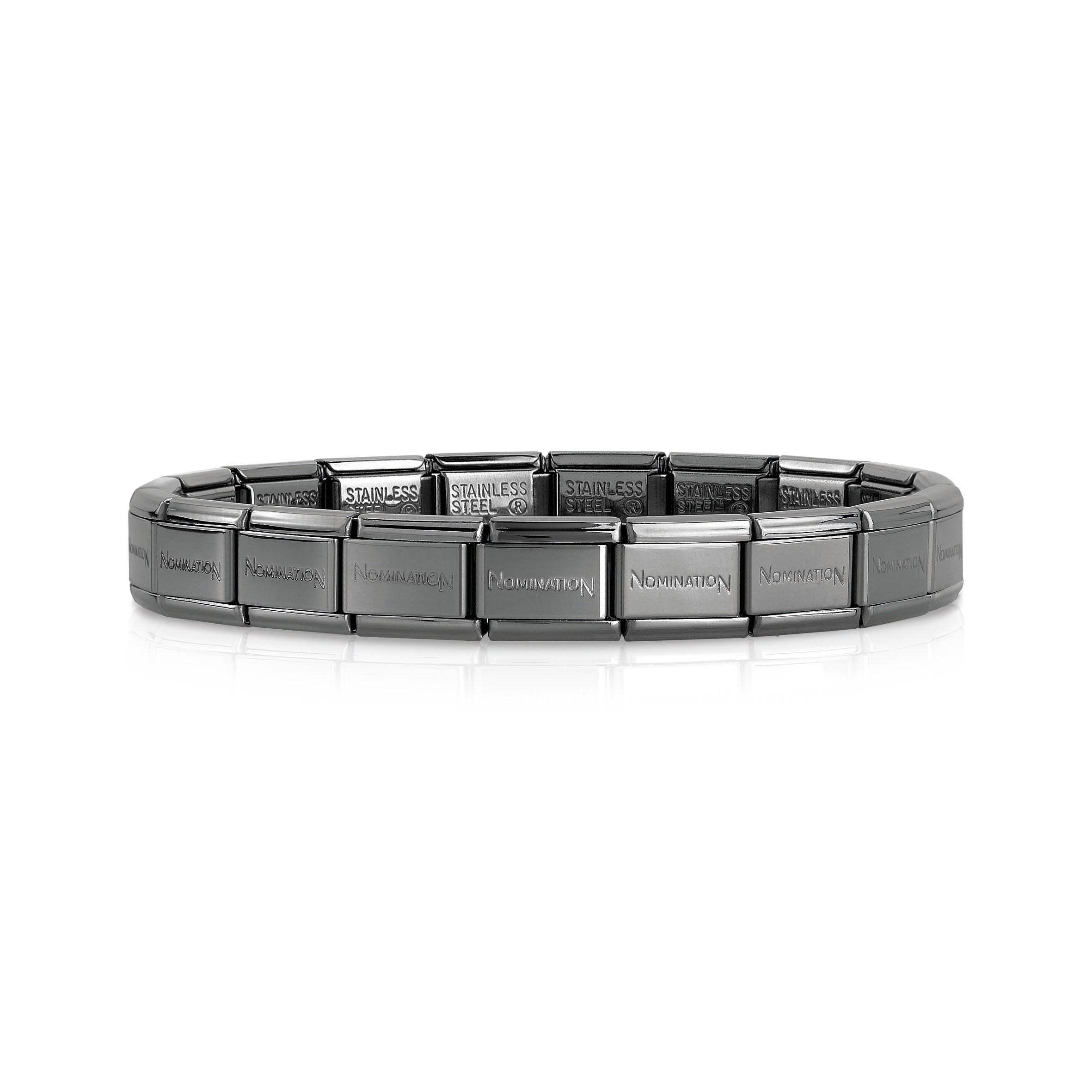 NOMINATION - Composable Steel, Black 19 Link Bracelet 030001002