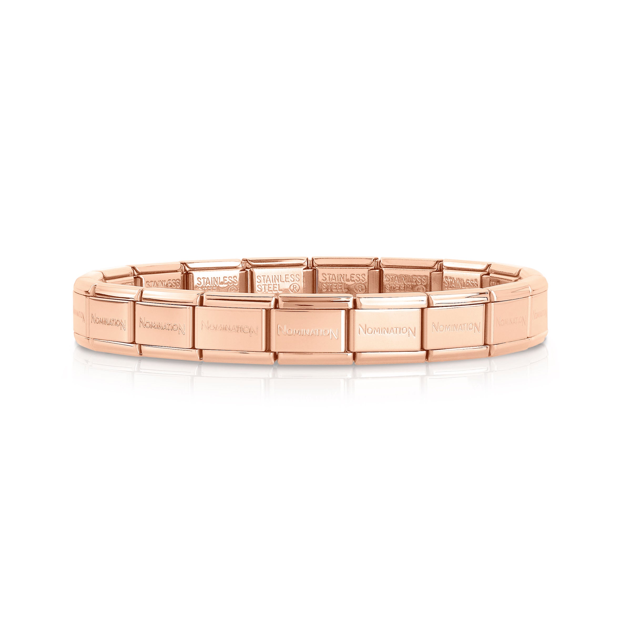 NOMINATION - Composable Steel, Rose Gold 19 Link Bracelet 030001011