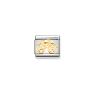 NOMINATION - Composable 030108 04 COMP Classic TECH st/steel & 18ct gold (Bike)