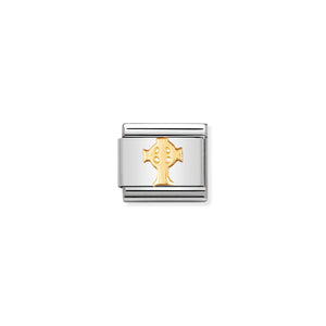 NOMINATION - Composable Steel & Gold Celtic 'Cross' 03011901