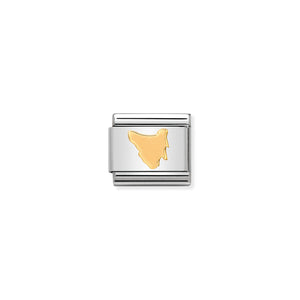 NOMINATION - Composable 030128 17 Classic GEOGRAPHIC st/steel & 18ct gold (Tasmania)