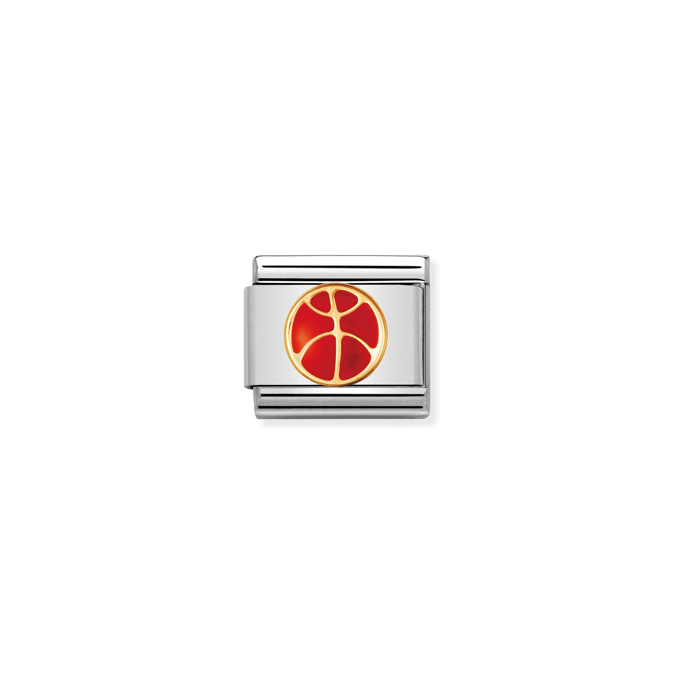NOMINATION - Composable 030203 08 COMP Classic SPORTS st/steel, enamel & 18ct gold (Basketball)