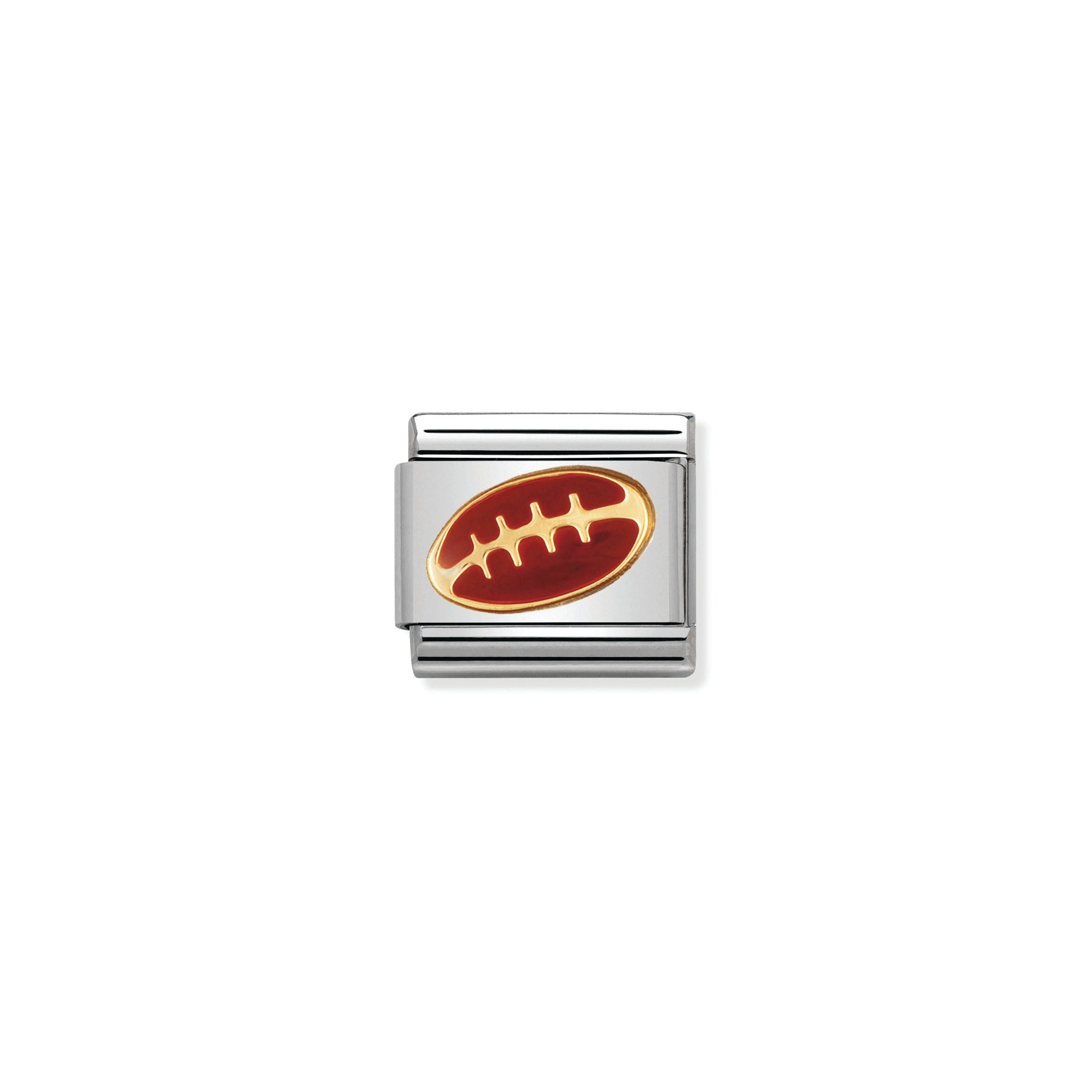 NOMINATION - Composable 030203 09 Classic SPORTS st/steel, enamel & 18ct gold (American Football)