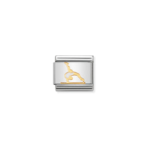 NOMINATION - Composable 030203 37 Classic SPORTS st/steel, enamel & 18ct gold (Gymnast)