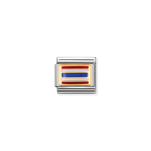 NOMINATION - Composable Steel Enamel & Gold Asia Flag 'Thailand' 03023610