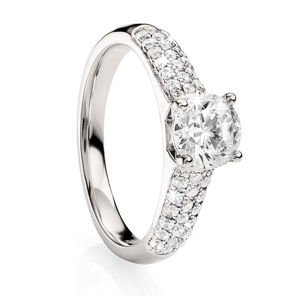 18ct White Gold 1.00ct Diamond Ring