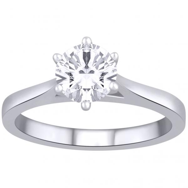 18ct white gold 1.00ct diamond solitaire ring