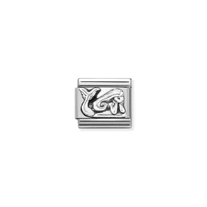 NOMINATION - Composable Classic OXIDISED SYMBOLS st/steel & sterling silver (Mermaid)