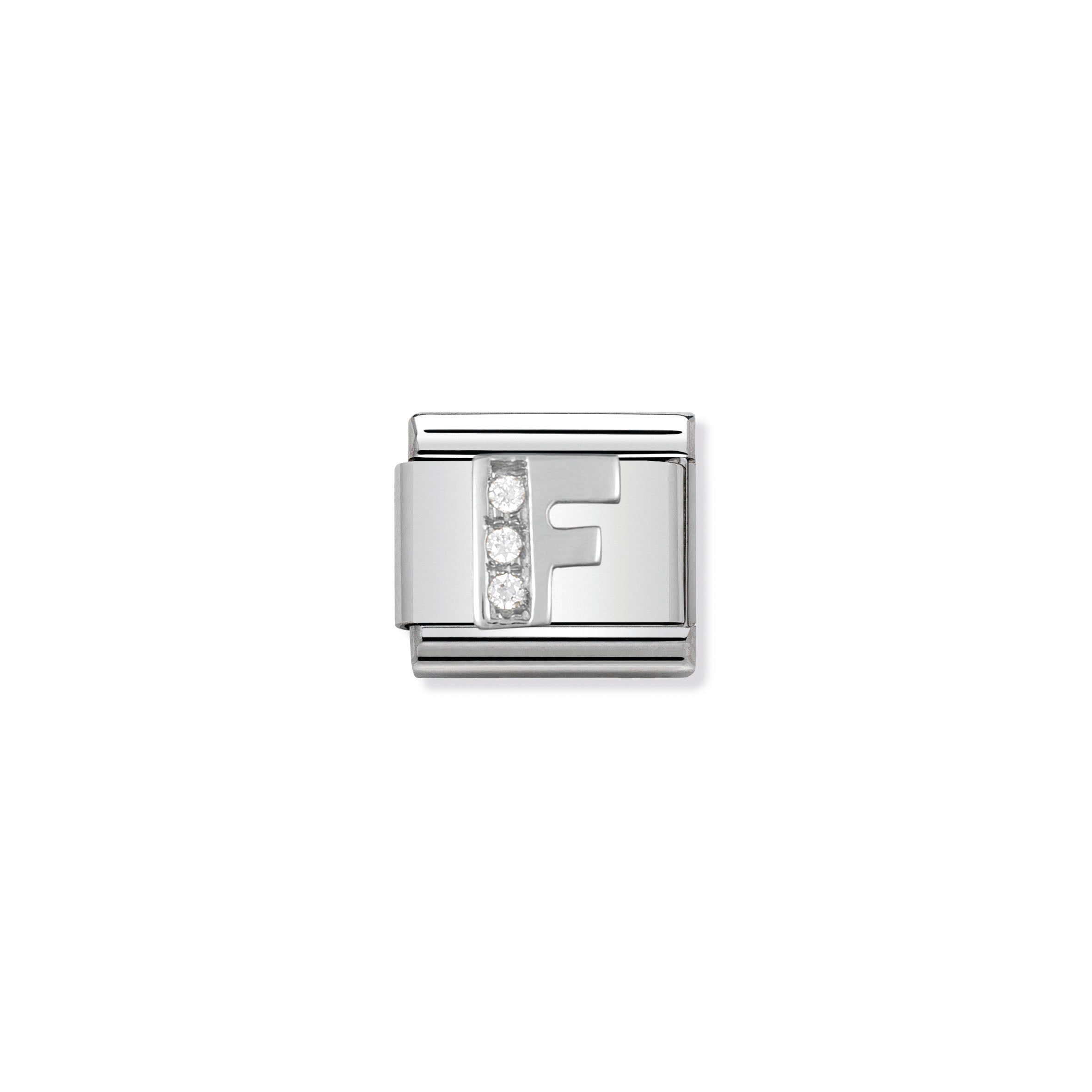 NOMINATION - Composable Silver & Cz Silver Shine Letter 'F' 33030106