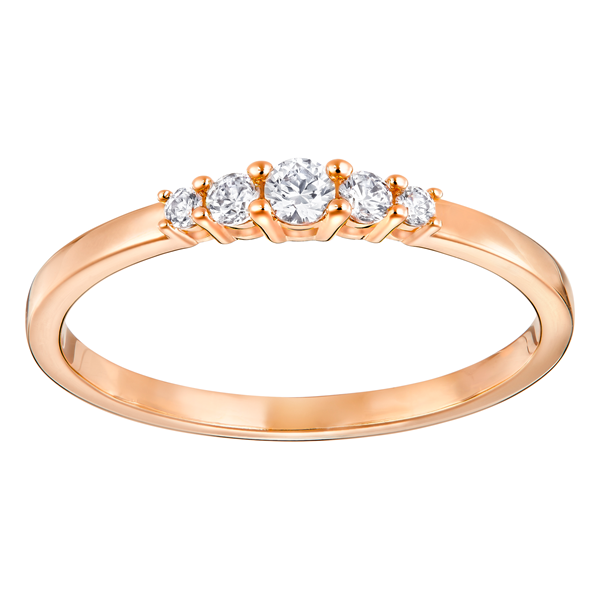 Swarovski frisson 2025 ring rose gold