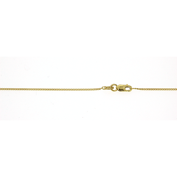 9ct Curb 030 Gauge 45Cm 1.65gm