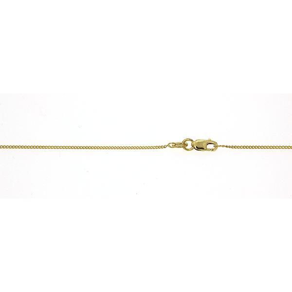 9ct gold 50cm curb link chain