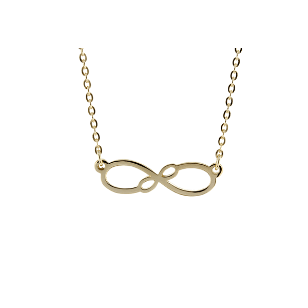 9ct 45cm Double Infinity Necklace