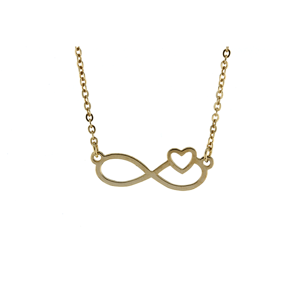 14k gold infinity necklace discount