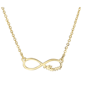 9ct 45cm Infinity with Mum Necklace