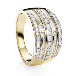 9ct Gold 1.00ct Diamond Ring