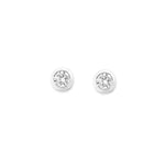 9ct Gold Bezel Set Earrings