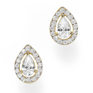 9ct Gold Cubic Zirconia Earrings