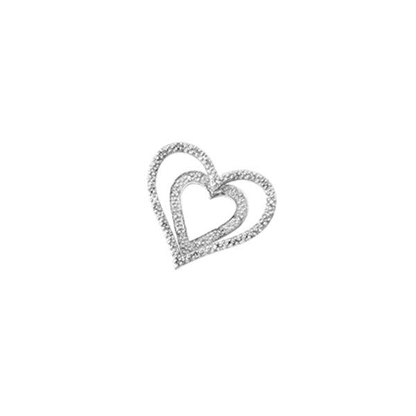9ct Gold Double Heart Pendant